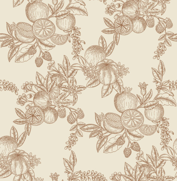 Gerty Copper Wallpaper