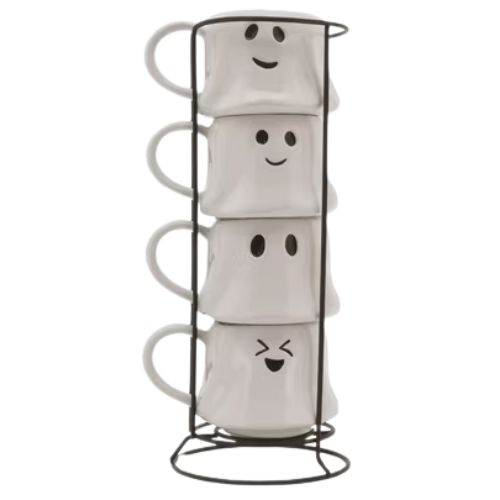 Way To Celebrate Halloween Ghost Mug Stack Walmart