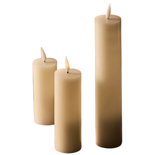 Stargazer Flameless Pillar Candles Anthropologie