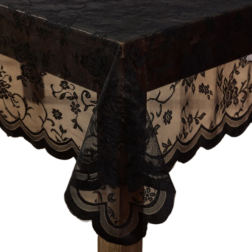 Black Lace Tablecloth