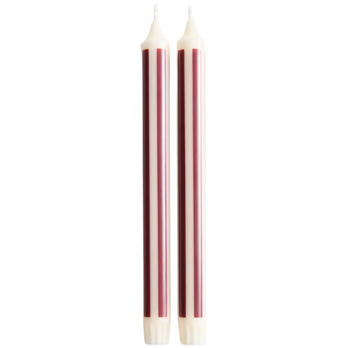 H&M Striped Taper Candles