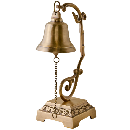 Magnolia Antique-Inspired Corinne Brass Bell