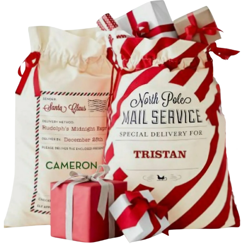 Personalized Santa Sack bag gift Christmas Etsy