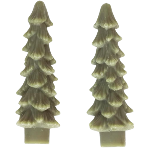 Amazon Creative Co-Op Christmas Tree Taper Candles