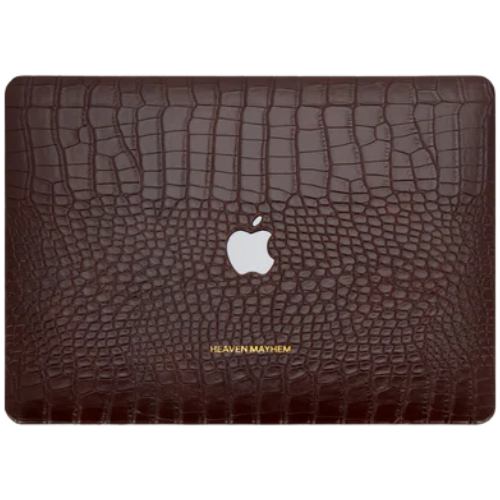 Heaven Mayhem Rosi Computer Case leather crocodile