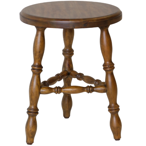 Lavinia Turned Leg Stool Magnolia
