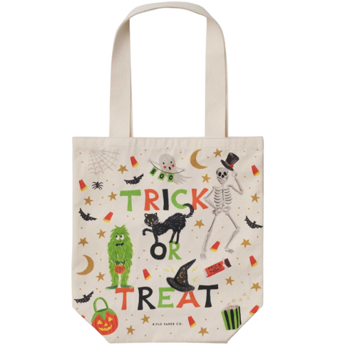 Rifle Paper Co. Canvas Trick or Treat Tote Bag