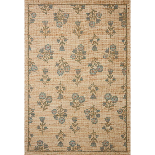 Rue Moss/Blue Rug
