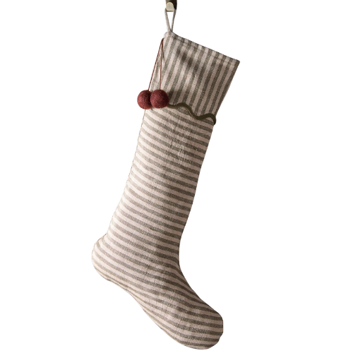 Lulu and Georgia Lanie Linen Stocking by Sarah Sherman Samuel