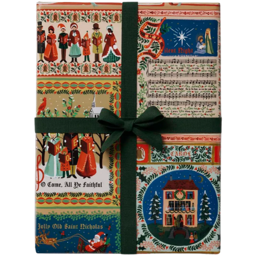 Holiday Wrapping Roll Christmas Carols Rifle Paper Co. gift wrap wrapping paper