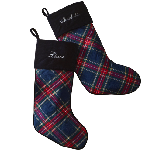 Christmas Stocking in Windsor Tartan Petite Plume Plaid