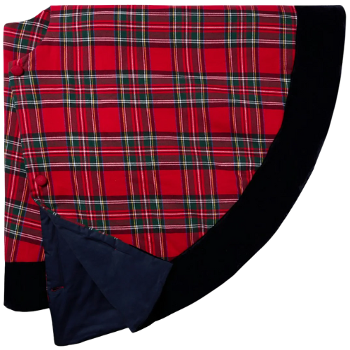 Christmas Tree Skirt in Imperial Tartan Petite Plume