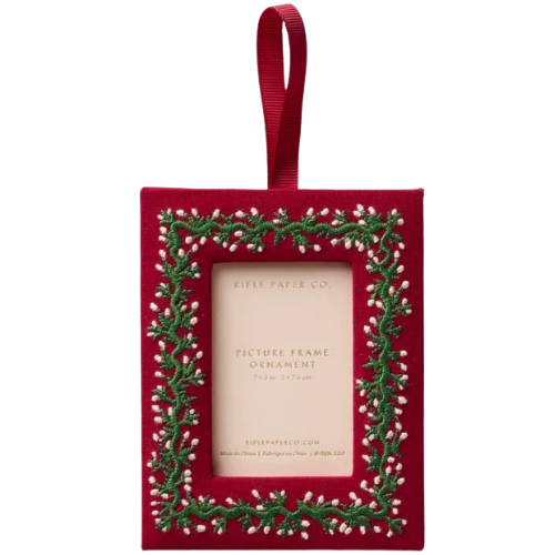 Rifle Paper Co. Embroidered Frame Ornament Garland