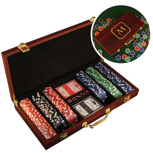 Etsy (US) Personalized Poker Gift Set With Cards, Chips, & Dice