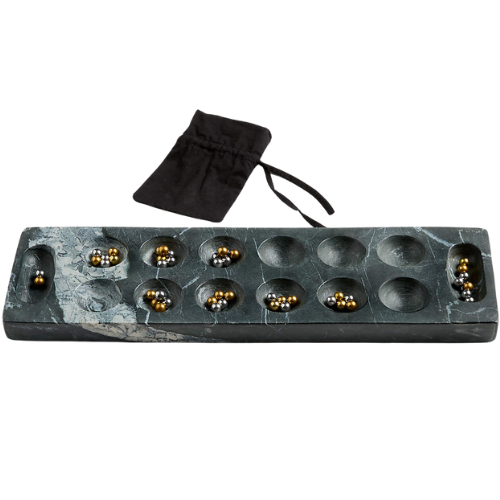Ocean Black Marble Mancala Game