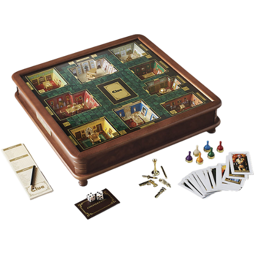 Frontgate Clue Luxury Edition Board Game with 3D Rooms