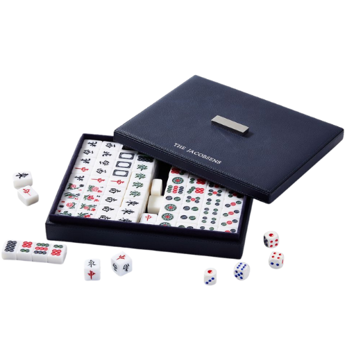 Mark and Graham Leather Chinese Mahjong Game Set