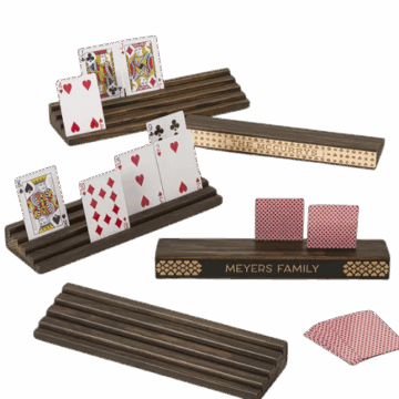 UncommonGoods Personalized Playing Card Holder Set