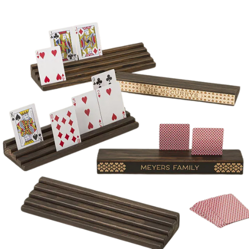 UncommonGoods Personalized Playing Card Holder Set