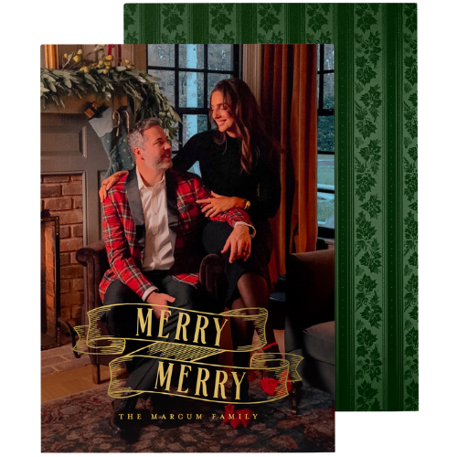 Etched in Time Holiday Card CLJ Shutterfly