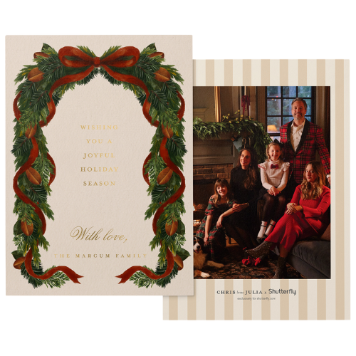 Winter Drapes Holiday Card CLJ Shutterfly