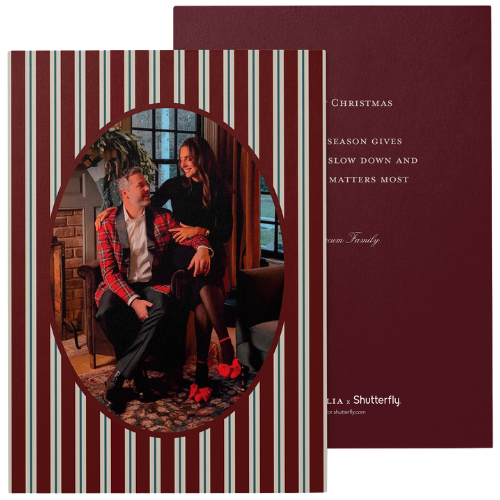 Classic Cameo Holiday Card