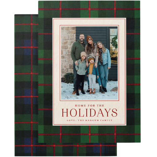 Checked Twice Holiday Card