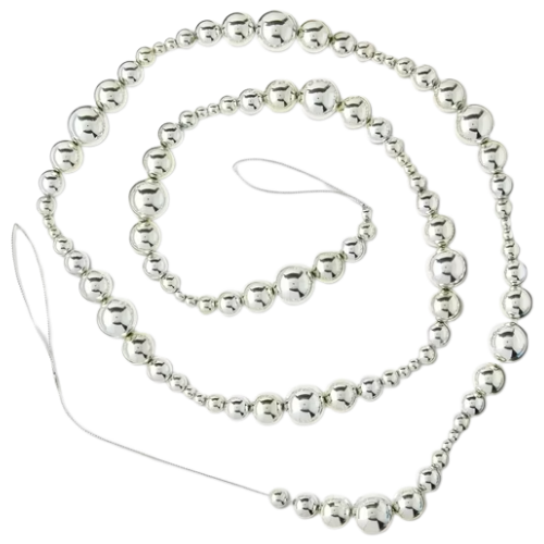 Shining Silver Bead Christmas Garland Walmart