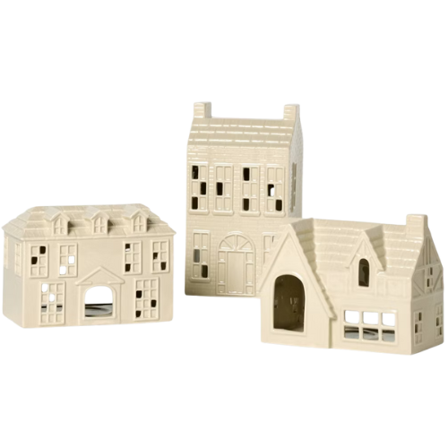 Target Set of 3 Ceramic Houses Beige