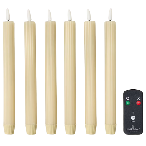 Target Hearth & Hand Ribbed Flameless Candles