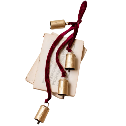 Wayfair Kalalou Metal Christmas Bell Cluster With Velvet Rope