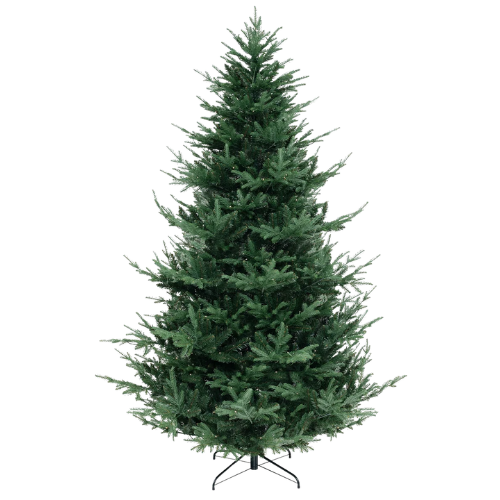 Artificial Xmas Tree With Pvc Pe Branch Tips Warm White Led Lights Wayfair