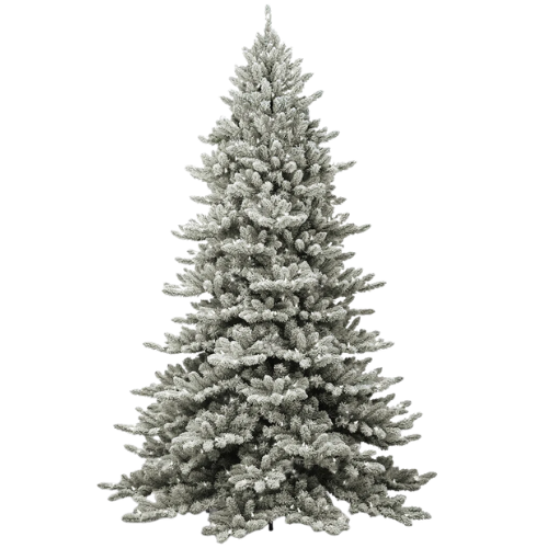 Pre-Lit Artificial Flocked Christmas Tree Wayfair