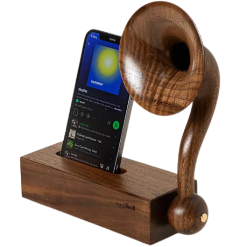 UncommonGoods Acoustic Gramophone Amplifying Speaker