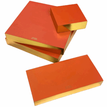 WMS & CO. Colorpads: Red with gold edging