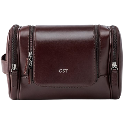 Mark and Graham Graham Leather Hanging Toiletry Bag