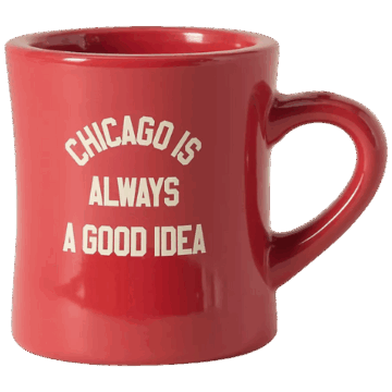Anthropologie (US)Alice & Wonder Stoneware Diner Mug Chicago is Always a Good Idea