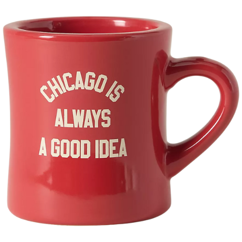 Anthropologie (US)Alice & Wonder Stoneware Diner Mug Chicago is Always a Good Idea