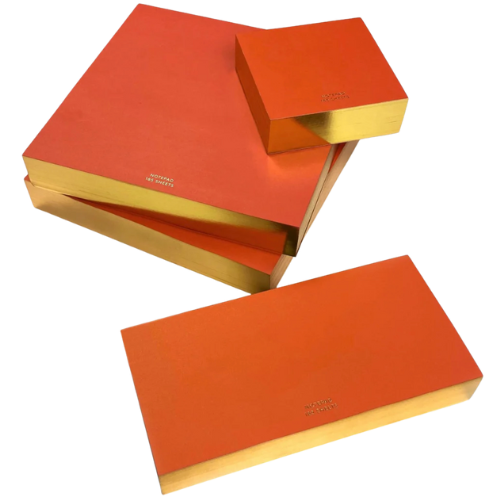 WMS & CO. Colorpads: Red with gold edging