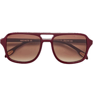 Machete Jane Sunglasses in Oxblood