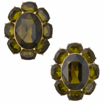 Tuckernuck (US) Olive Crystal Emaline Studs
