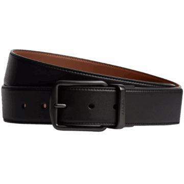 Coach (US) Harness Buckle Cut To Size Reversible Belt leather