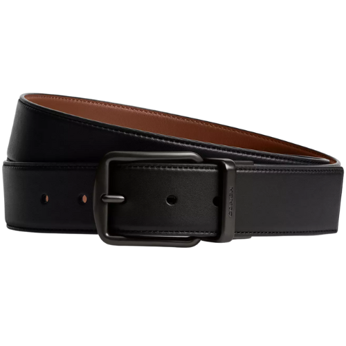 Coach (US) Harness Buckle Cut To Size Reversible Belt leather