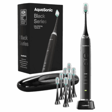 Aquasonic Black Electric Toothbrush