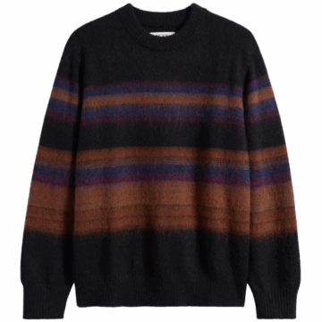 Nordstrom Wilde Brush Stripe Wool Blend Crewneck Sweater