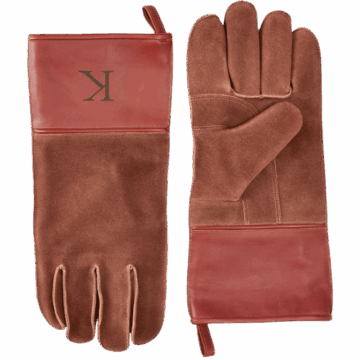 Mark and Graham Monogrammed Personalized Leather BBQ Gloves