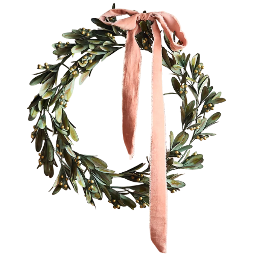 Anthropologie (US) Green Mistletoe Iron Wreath