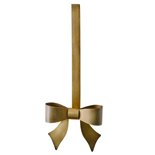 Magnolia Clara Brass Bow Wreath Hanger