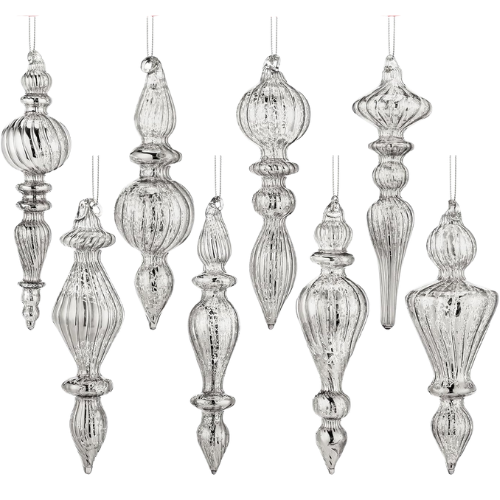 Mercury Glass Finial Ornaments Amazon
