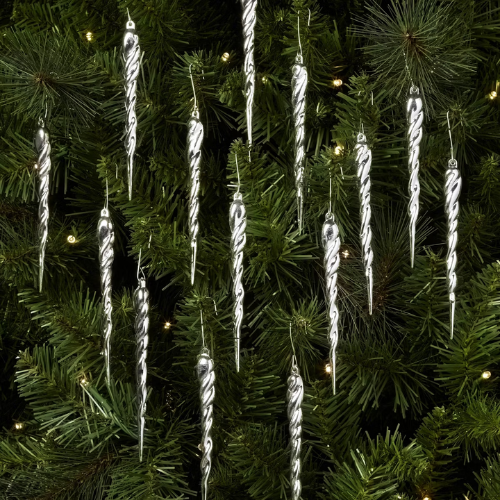 Target 14ct Glitter Icicle Christmas Ornament Set - Wondershop